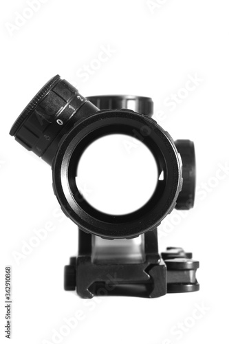 Sniper scope rifle isolate on white background