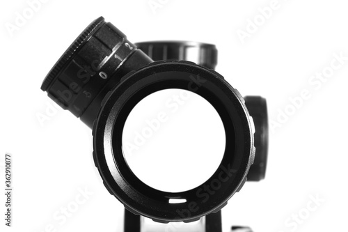 Φωτογραφία Sniper scope rifle isolate on white background