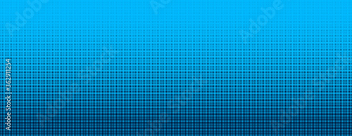 Gradient of blue dots. Halftone texture. Vector illustration. Monochrome dots background.