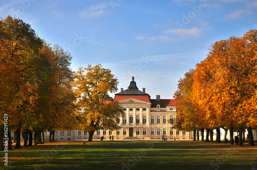 Raczynski palace and branch of national museum in Rogalin. photo