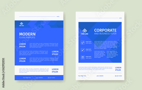 Modern and clean flyer template for company professional poster