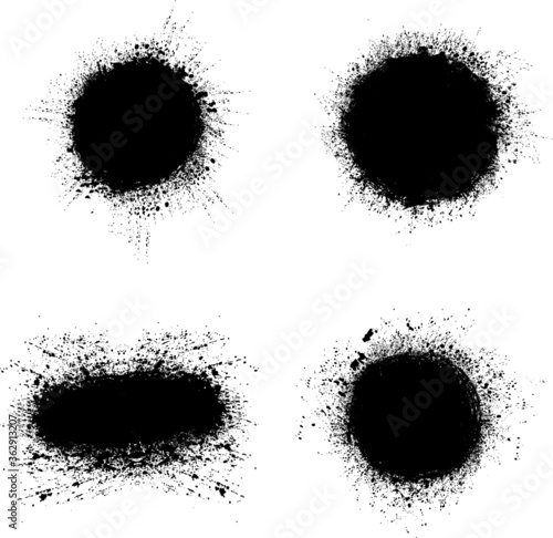 Wallpaper Mural Grunge Urban Background.Texture Vector.Dust Overlay Distress Grain ,Simply Place illustration over any Object to Create grungy Effect .abstract,splattered , dirty,poster for your design.  Torontodigital.ca