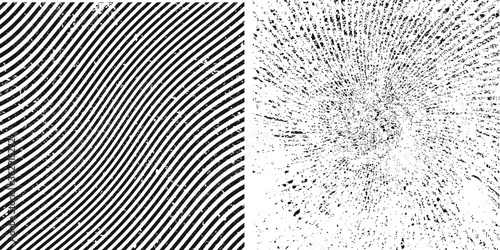 Grunge lines backgrounds . Vector stripes textures