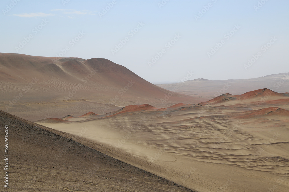 The Tablazo de Ica desert in Peru The Tablazo de Ica desert in Peru