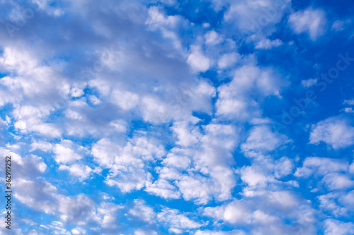 Nice clouds in blue sky