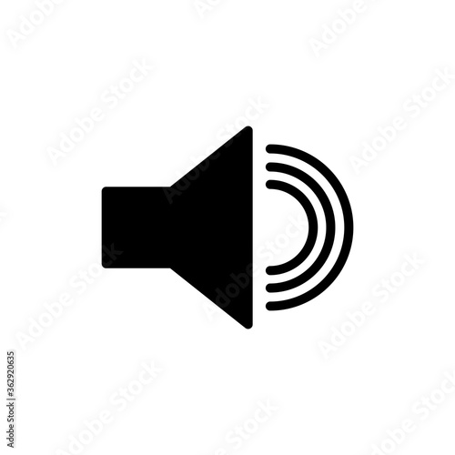 speaker vector icon, audio speaker icon in trendy flat design, sound icon