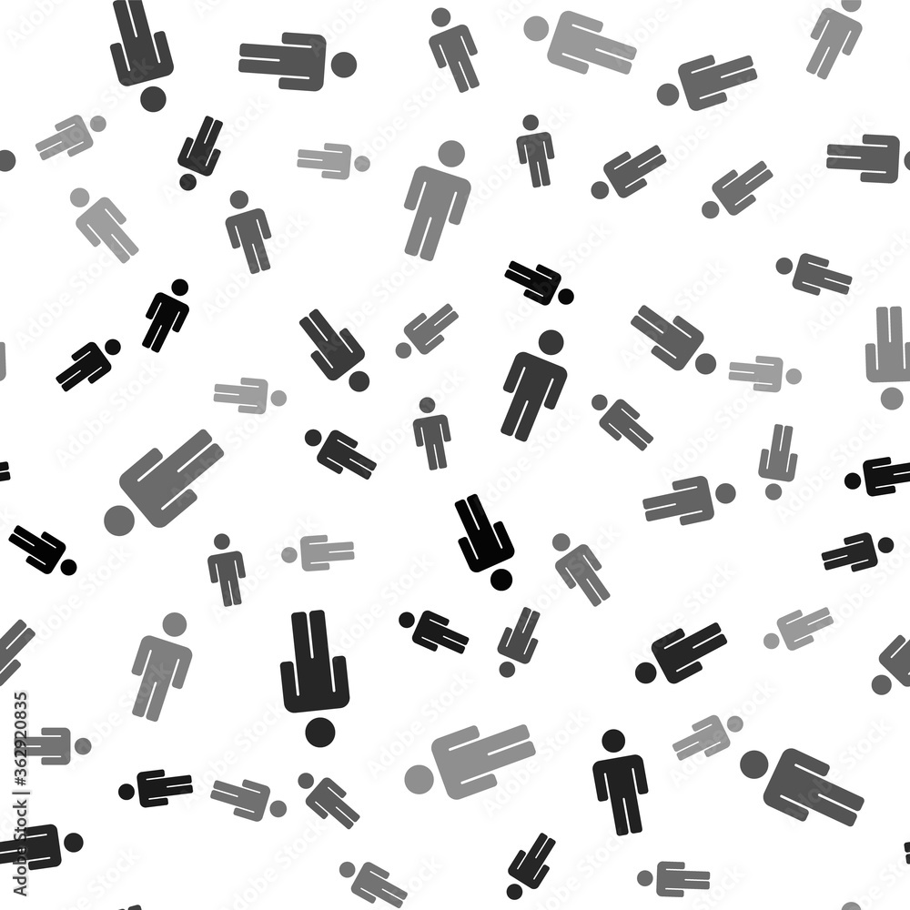 Black User of man icon isolated seamless pattern on white background. Business avatar symbol user profile icon. Male user sign. Vector. Black User of man icon isolated seamless pattern on white background. Business avatar symbol user profile icon. Male user sign. Vector.