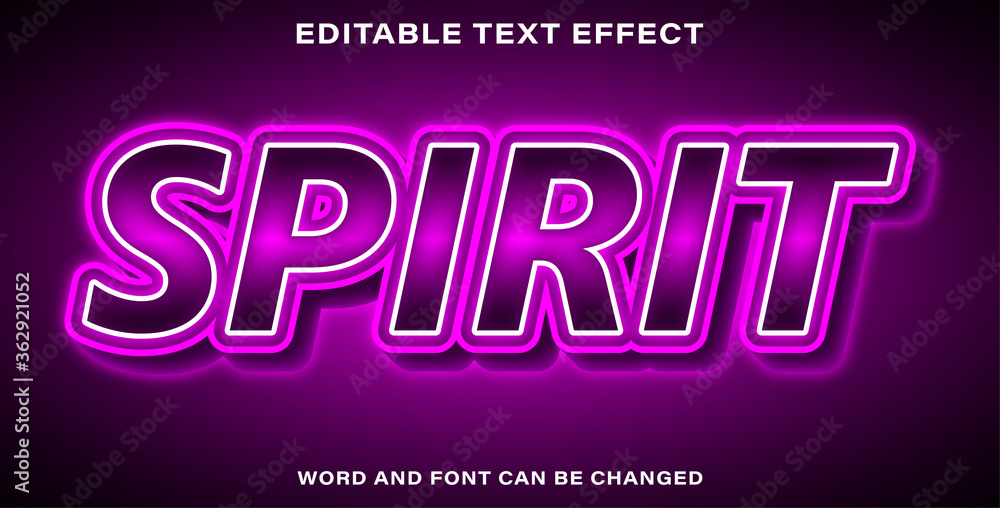 spirit text effect