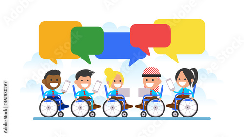 Internet communication of people with disabilities.
