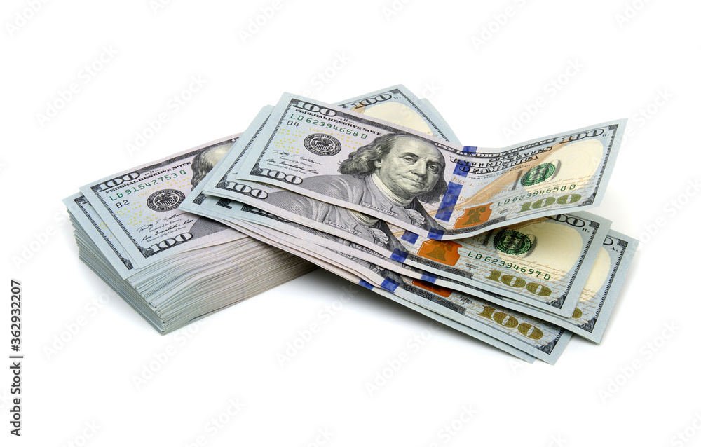 Money isolated on a white background.