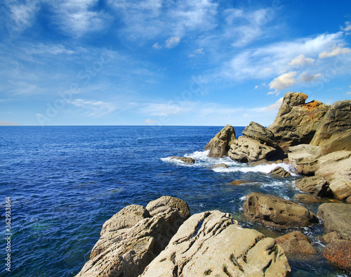  the blue sea and rocks © Alekss
