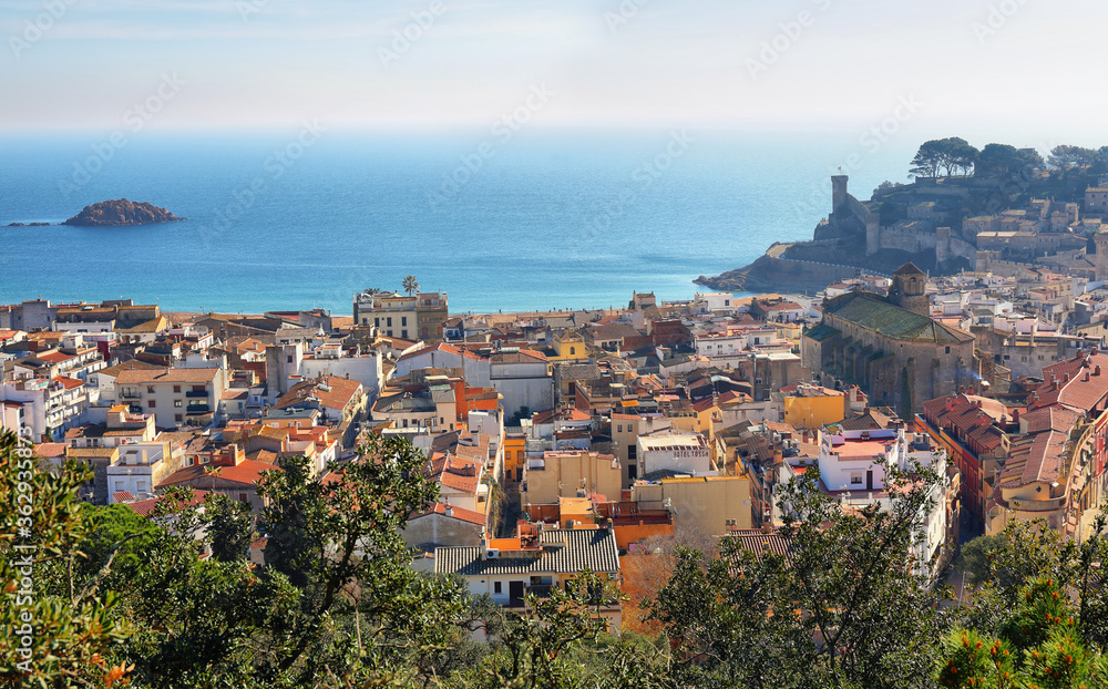Mediterranean village of Tossa de Mar, Spain