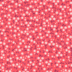 Fototapete Kleine Blumenmuster Handgezeichnete Streublumen im Vintagestil  © TALVA
