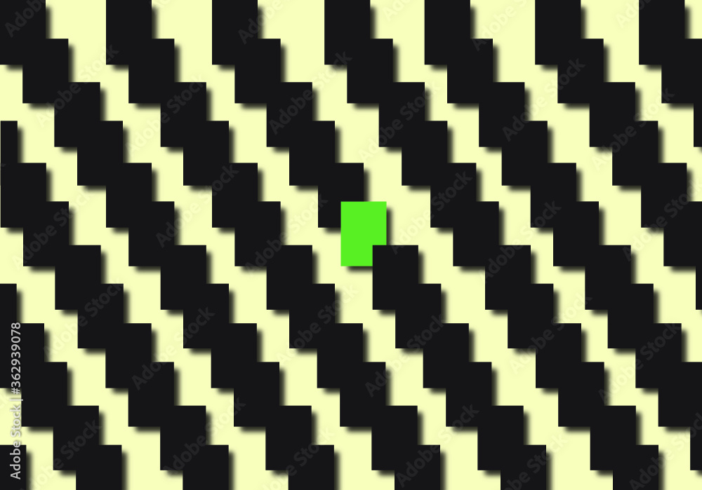 green between black green between black