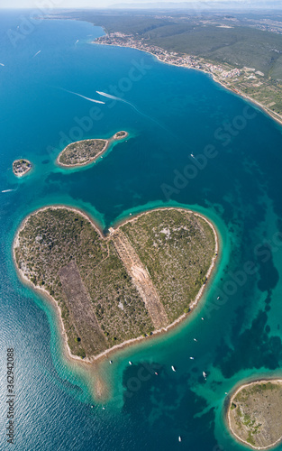 Heart shaped island of Galesnjak