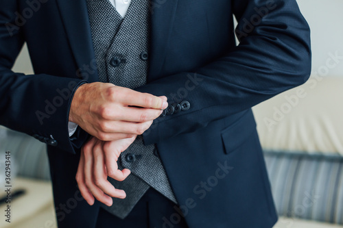 Groom Suit for Wedding Sleeve Details