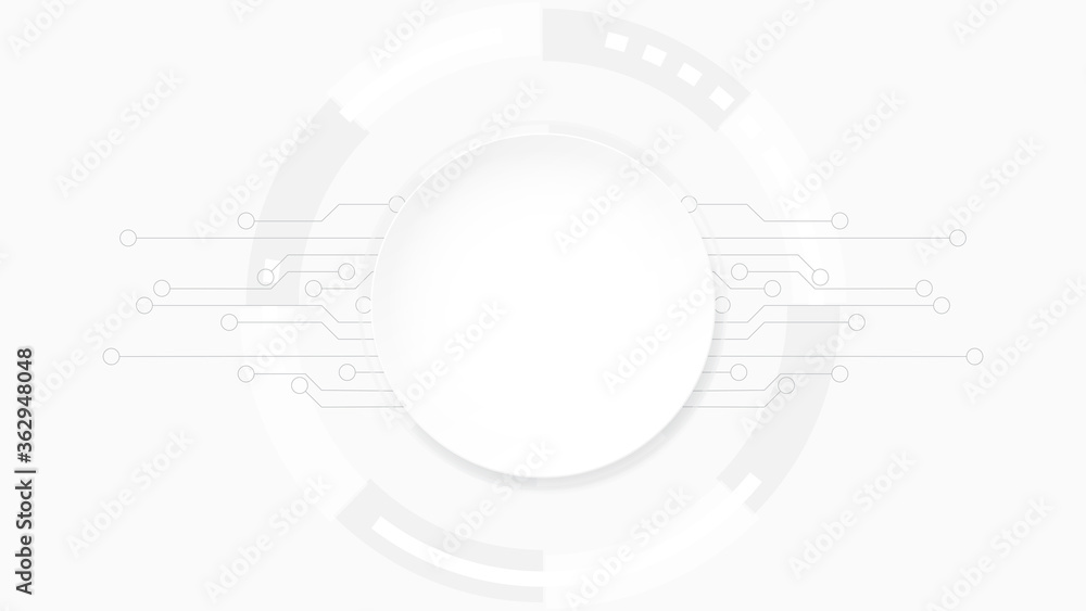 Grey white Abstract technology background,Hi tech digital connect, communication, high technology concept, science, technology background