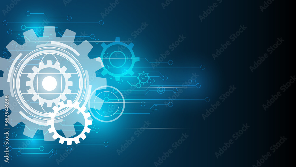 Abstract technology background, Illustration,Hi-tech communication concept innovation background,science and technology digital blue background Abstract technology background, Illustration,Hi-tech communication concept innovation background,science and technology digital blue background