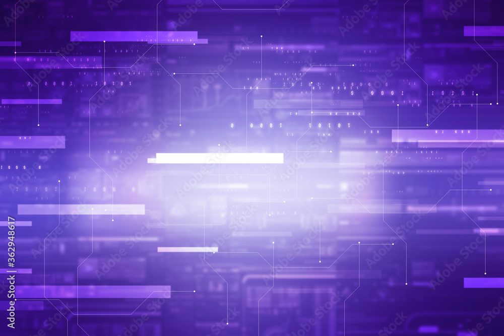 2d illustration Abstract futuristic electronic circuit technology background 2d illustration Abstract futuristic electronic circuit technology background