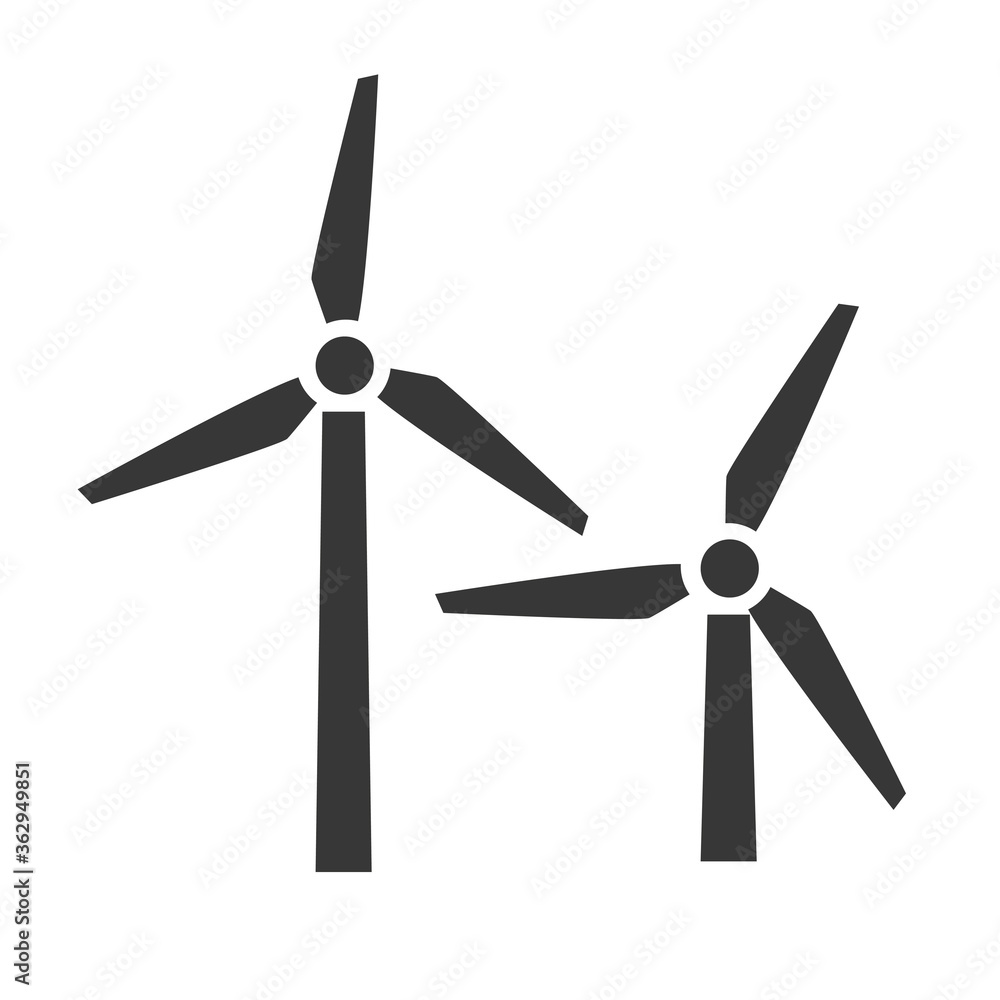 wind generator vector illustration icon concept wind generator vector illustration icon concept