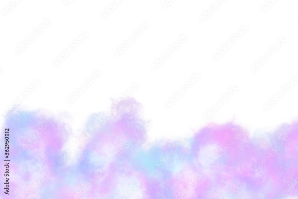 Fototapeta premium Abstract pink watercolor on white background.The color splashing in the paper.It is a hand drawn. 