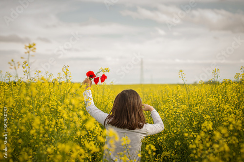 girl in a field
