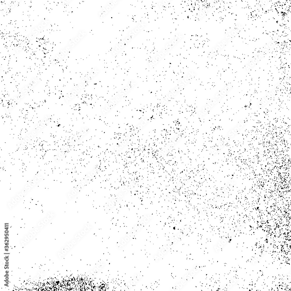 Grainy abstract distressed  texture on white background. Vector and illustration.