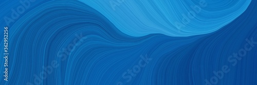 colorful and elegant vibrant abstract artistic waves graphic with abstract waves illustration with strong blue, dodger blue and midnight blue color