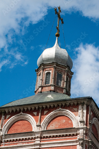 The Church of the Introduction to the temple was built and improved for 50 years, until it acquired an extant appearance. White decorations Shine on the traditionally red walls.       