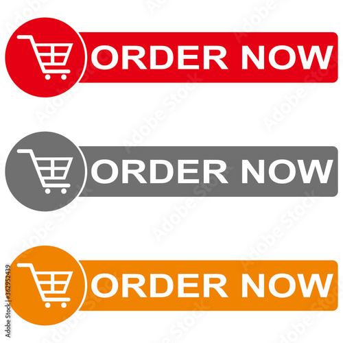Order Now Buttons icon logo illustration