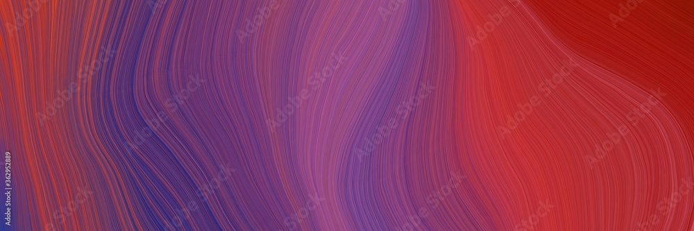 Obraz premium colorful and elegant vibrant background graphic with smooth swirl waves background design with dark moderate pink, dark slate blue and firebrick color