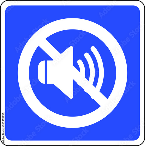 NO SOUND NO EXCESSIVE NOISE ALLOWED KEEP SILENCE BE QUITE WARNING SIGN VECTOR