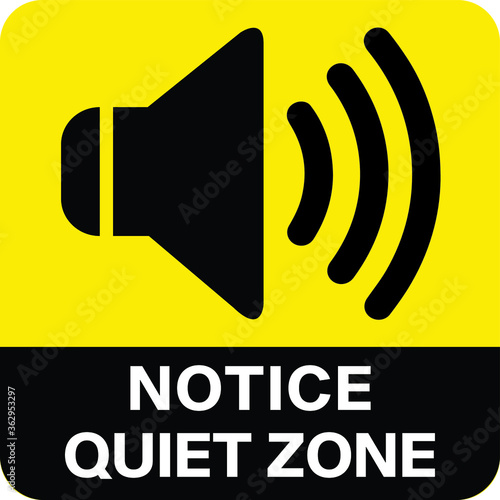NO SOUND NO EXCESSIVE NOISE ALLOWED KEEP SILENCE BE QUITE WARNING SIGN VECTOR