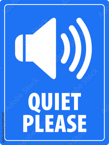 NO SOUND NO EXCESSIVE NOISE ALLOWED KEEP SILENCE BE QUITE WARNING SIGN VECTOR