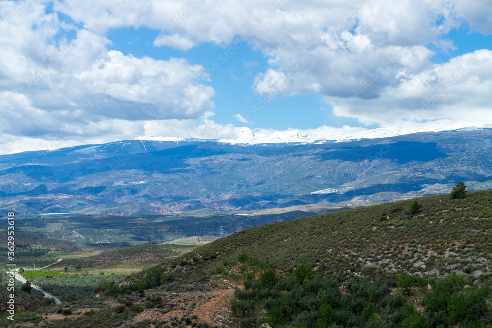 Naklejka premium mountainous landscape in southern Spain