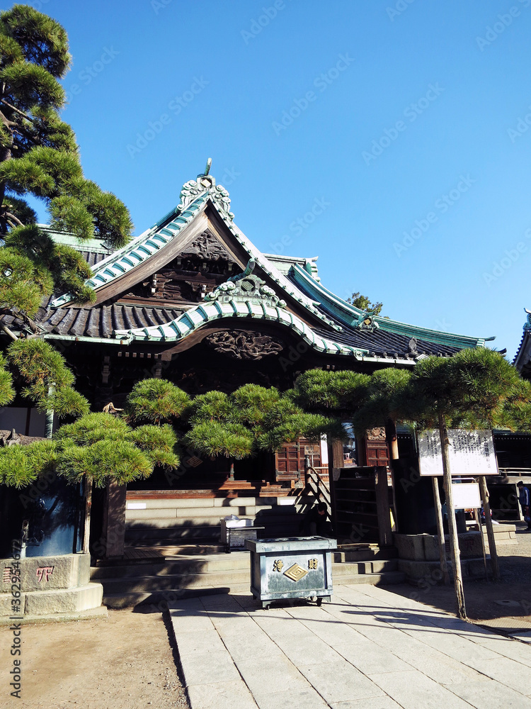 The Shibamata Taishakuten Temple (Taishakuten Daikyoji Temple) in Shibamata, Tokyo, JAPAN The Shibamata Taishakuten Temple (Taishakuten Daikyoji Temple) in Shibamata, Tokyo, JAPAN