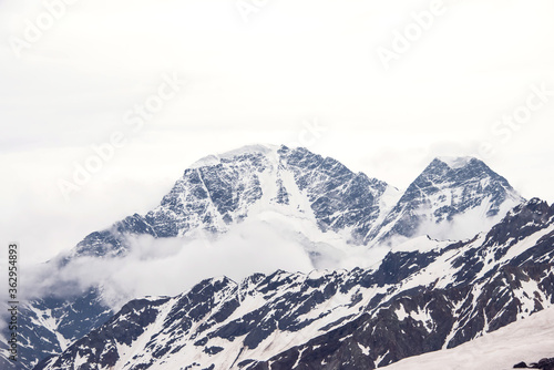 Wallpaper Mural Panoramic view of glacier mountains of Elbrus region, Russia Torontodigital.ca