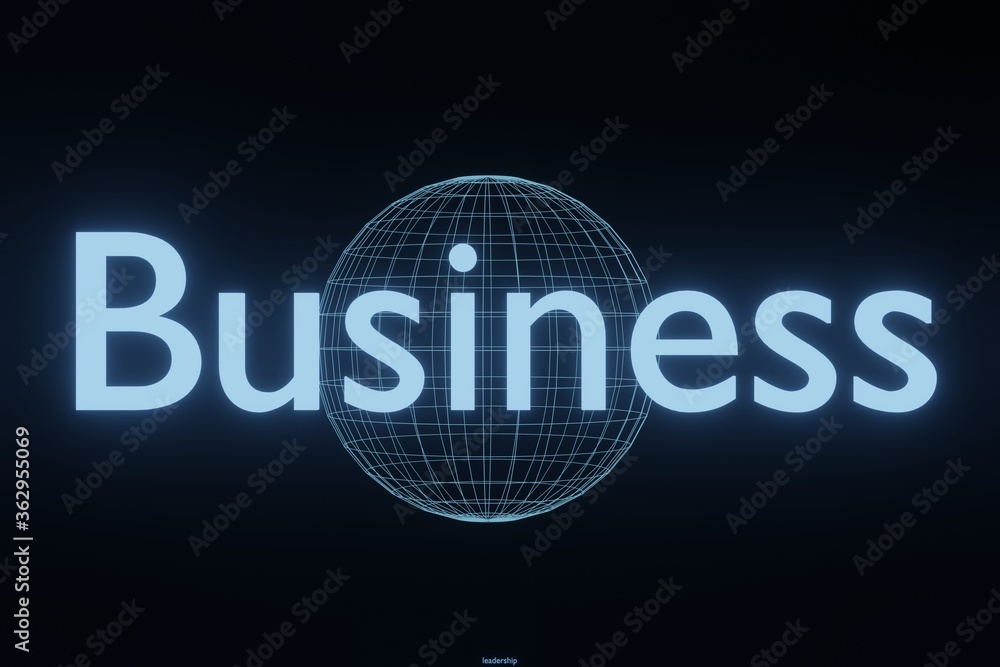 Business text Word Cloud background 3d rendering Business text Word Cloud background 3d rendering