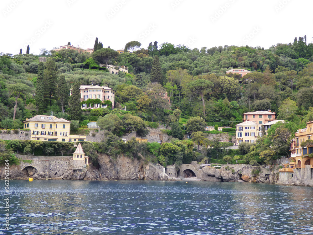 Porto Fino - view from the sea - Italy Porto Fino - view from the sea - Italy