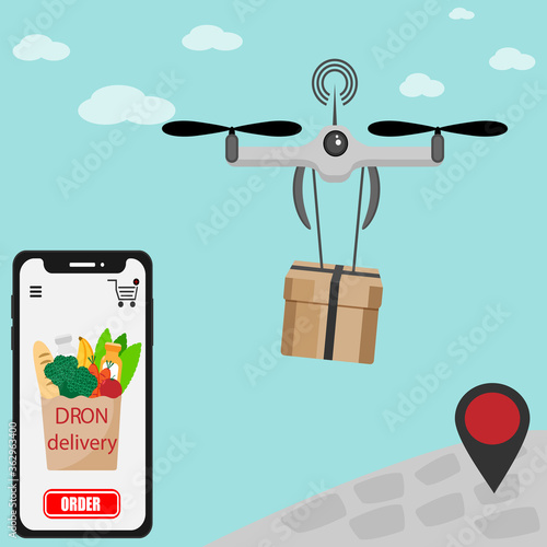 Dron delivery