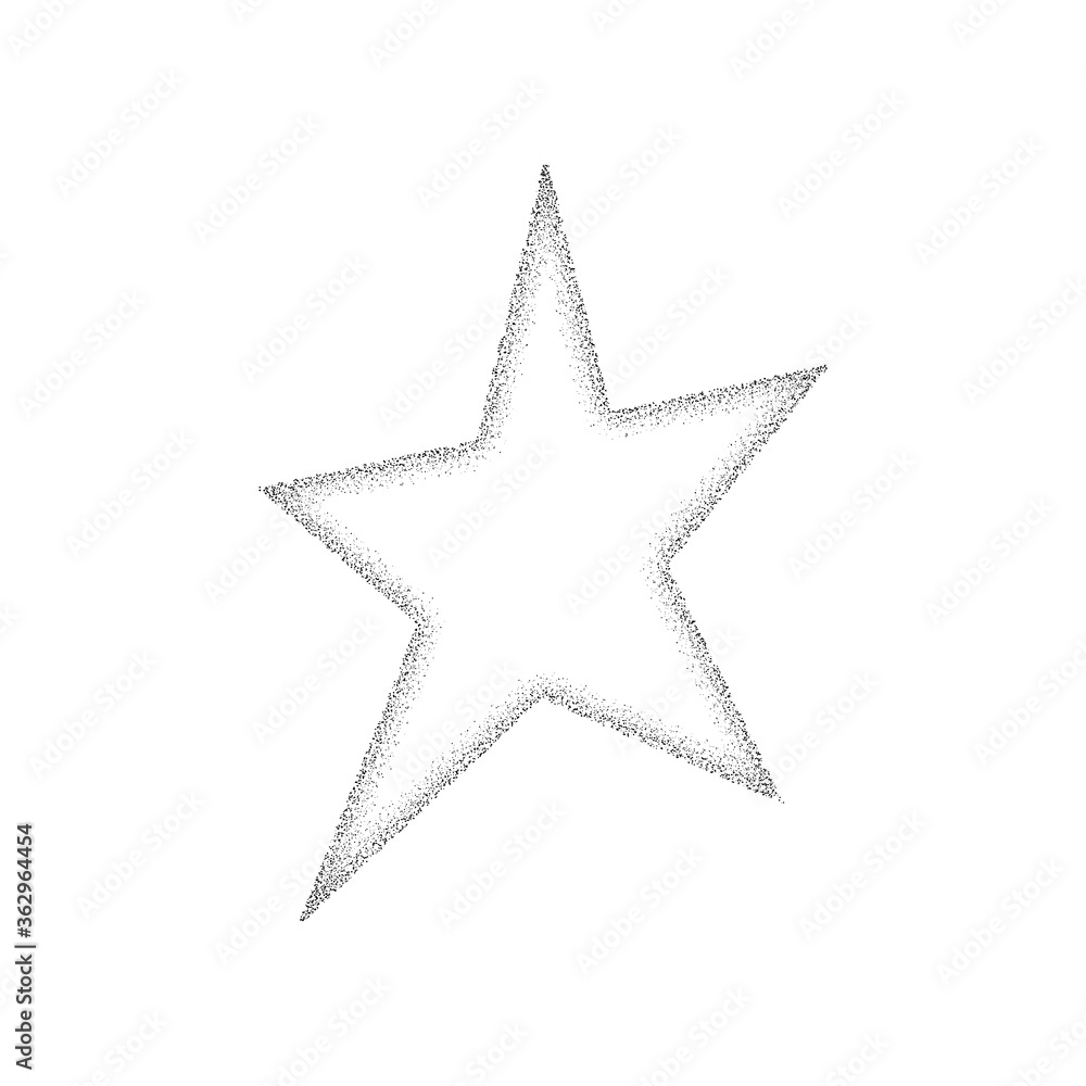 Abstract Star Stipple Effect. Vector and Illustration. Abstract Star Stipple Effect. Vector and Illustration.