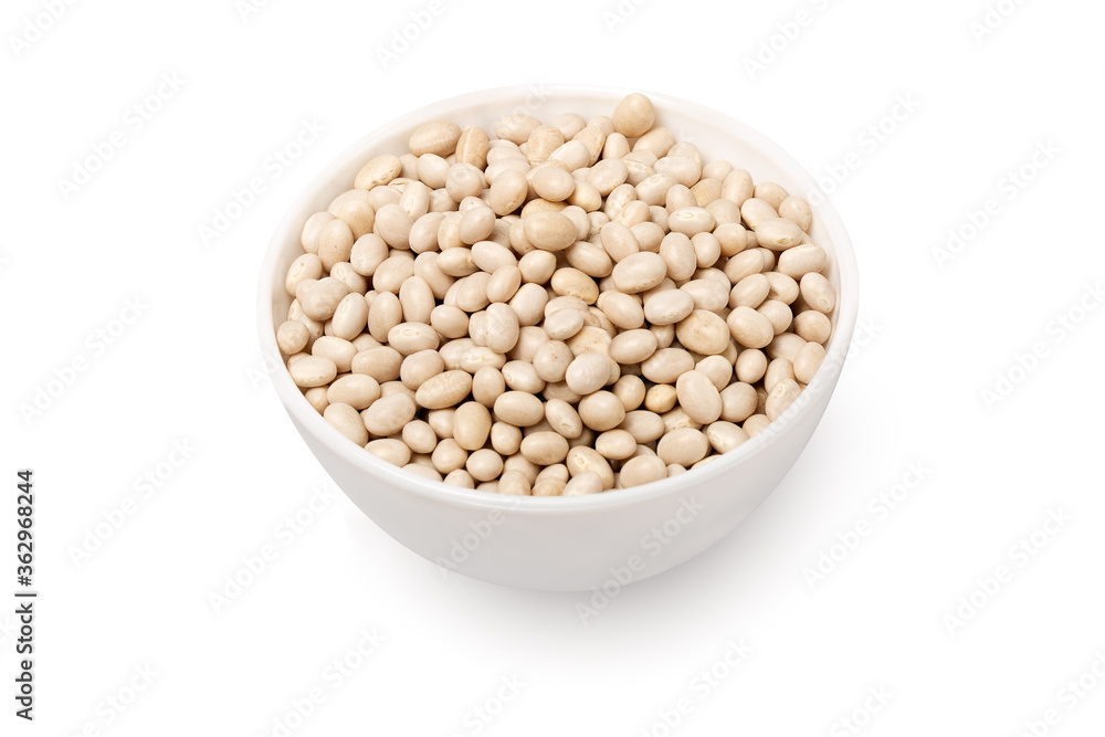 Bowl with beans isolated on white background Bowl with beans isolated on white background