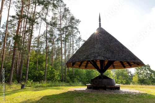 mushroom shelter in Krakow am See, Germany