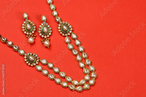 kundan necklace set, Indian Traditional Gold Jewellery,Indian wedding jewellery