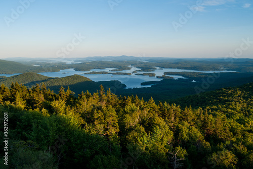 Scenic view of the lakes region of New Hampshire