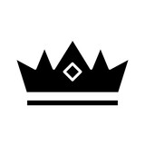 royal crown of duke silhouette style icon