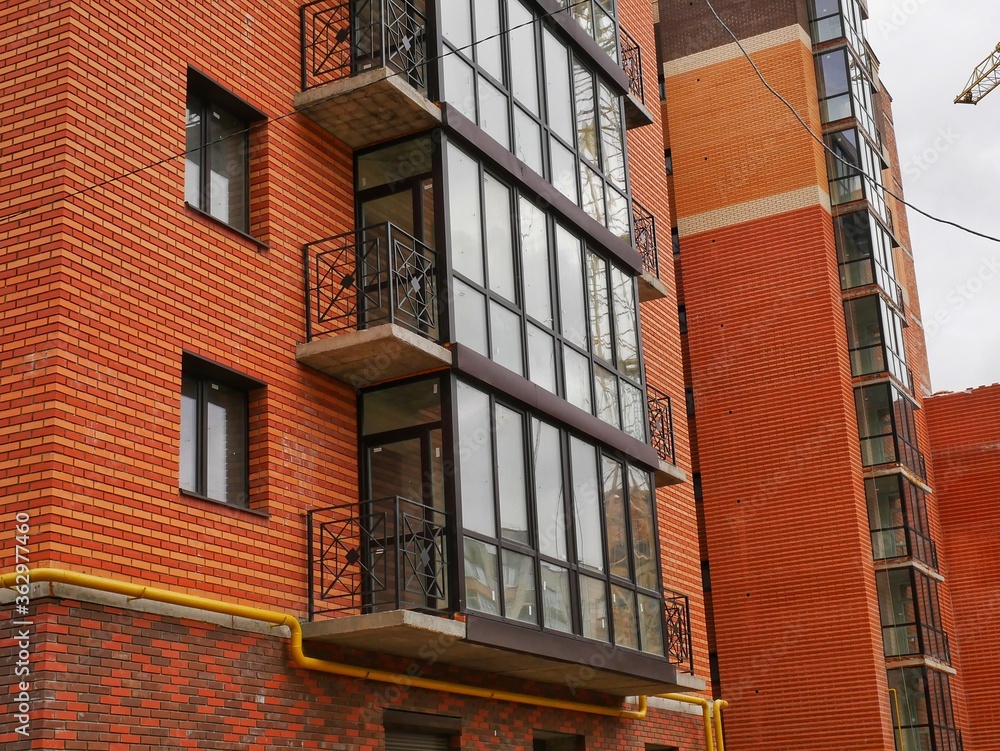 Naklejka premium old brick building