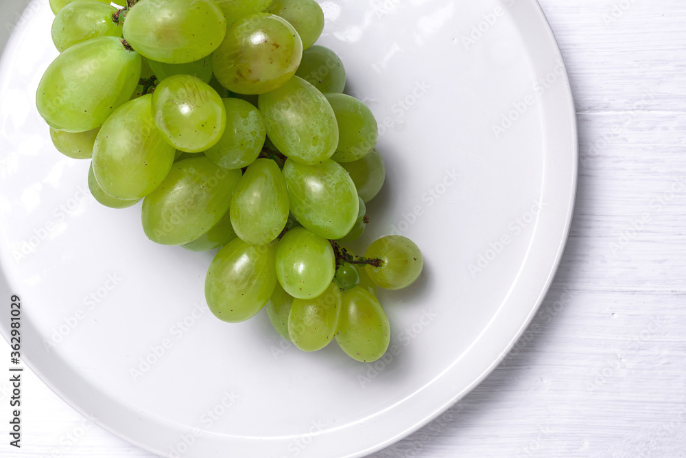 Fresh seasonal grapes in Plastic containers ready to eat To take away Fresh seasonal grapes in Plastic containers ready to eat To take away