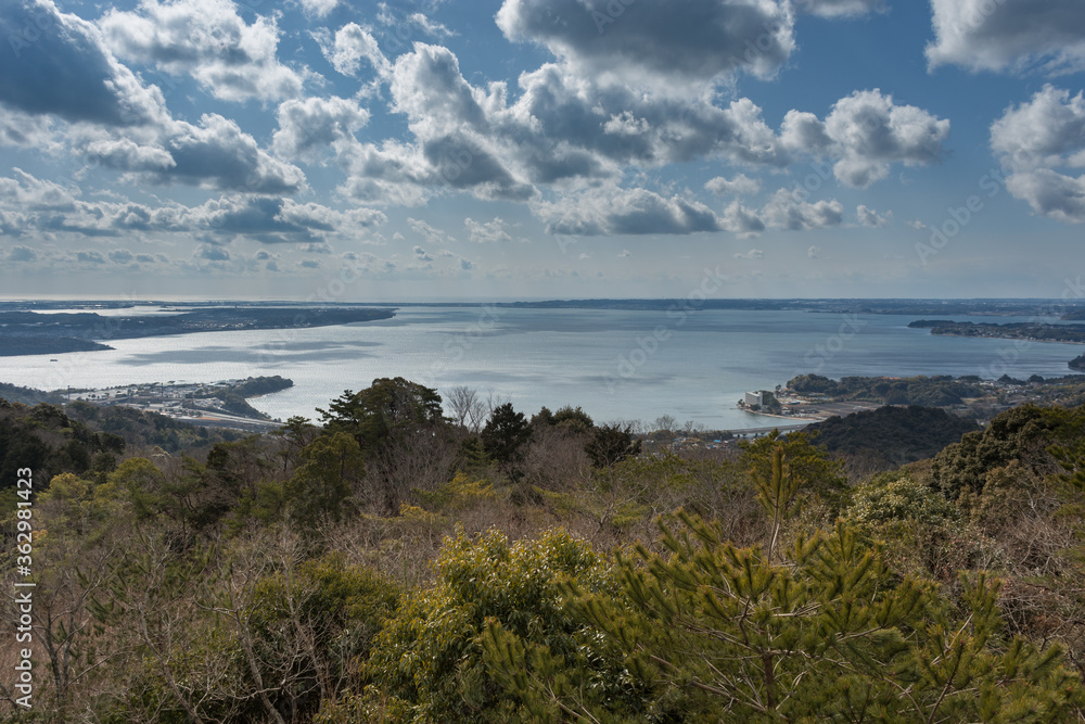 Aerial view of lake Hamana in Shizuoka Prefecture of Japan Aerial view of lake Hamana in Shizuoka Prefecture of Japan