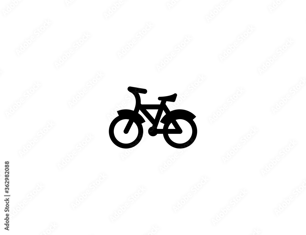 Bicycle vector flat icon. Isolated push bike illustration Bicycle vector flat icon. Isolated push bike illustration